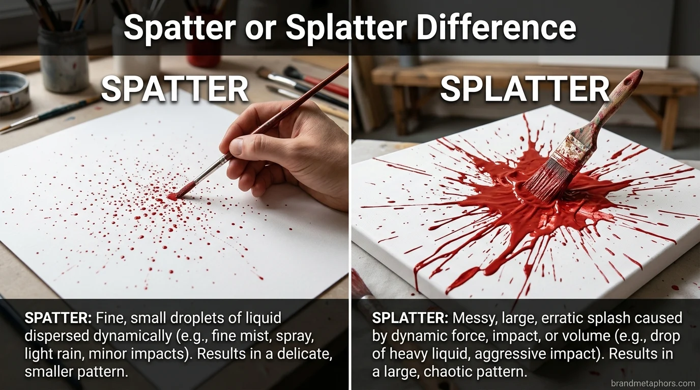 Spatter or Splatter Difference