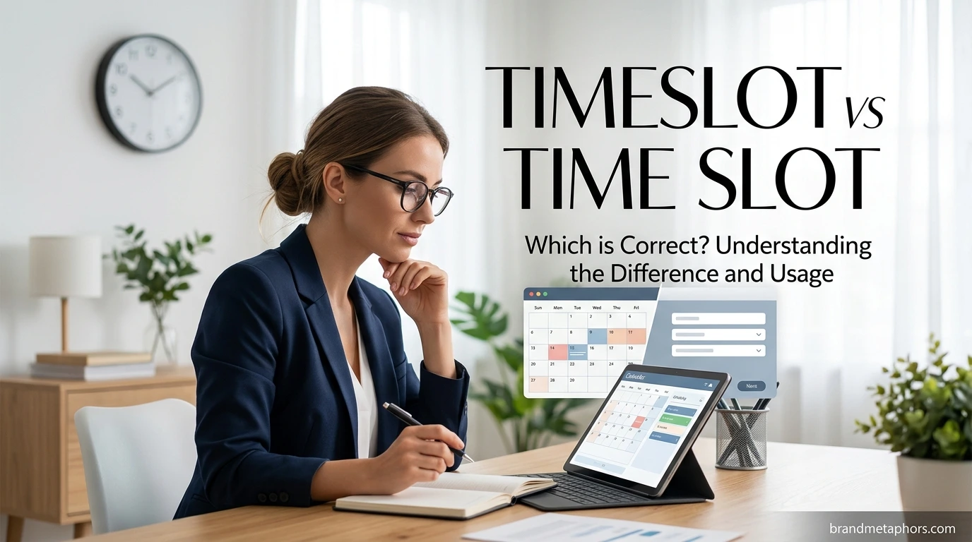 Timeslot vs Time Slot