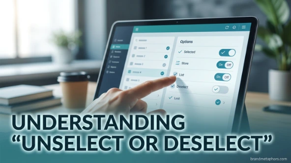 Understanding “Unselect or Deselect”