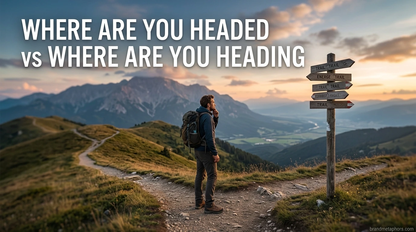 Where Are You Headed vs Where Are You Heading