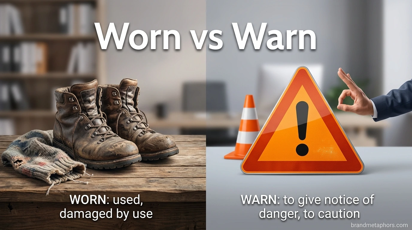 Worn vs Warn