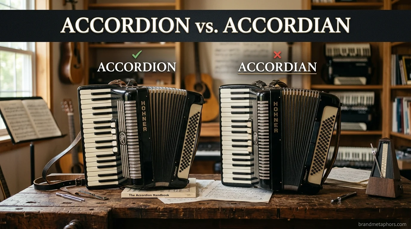 Accordion vs Accordian