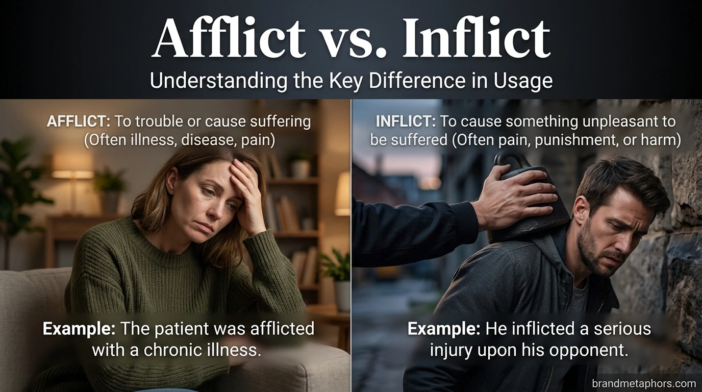 Afflict vs Inflict