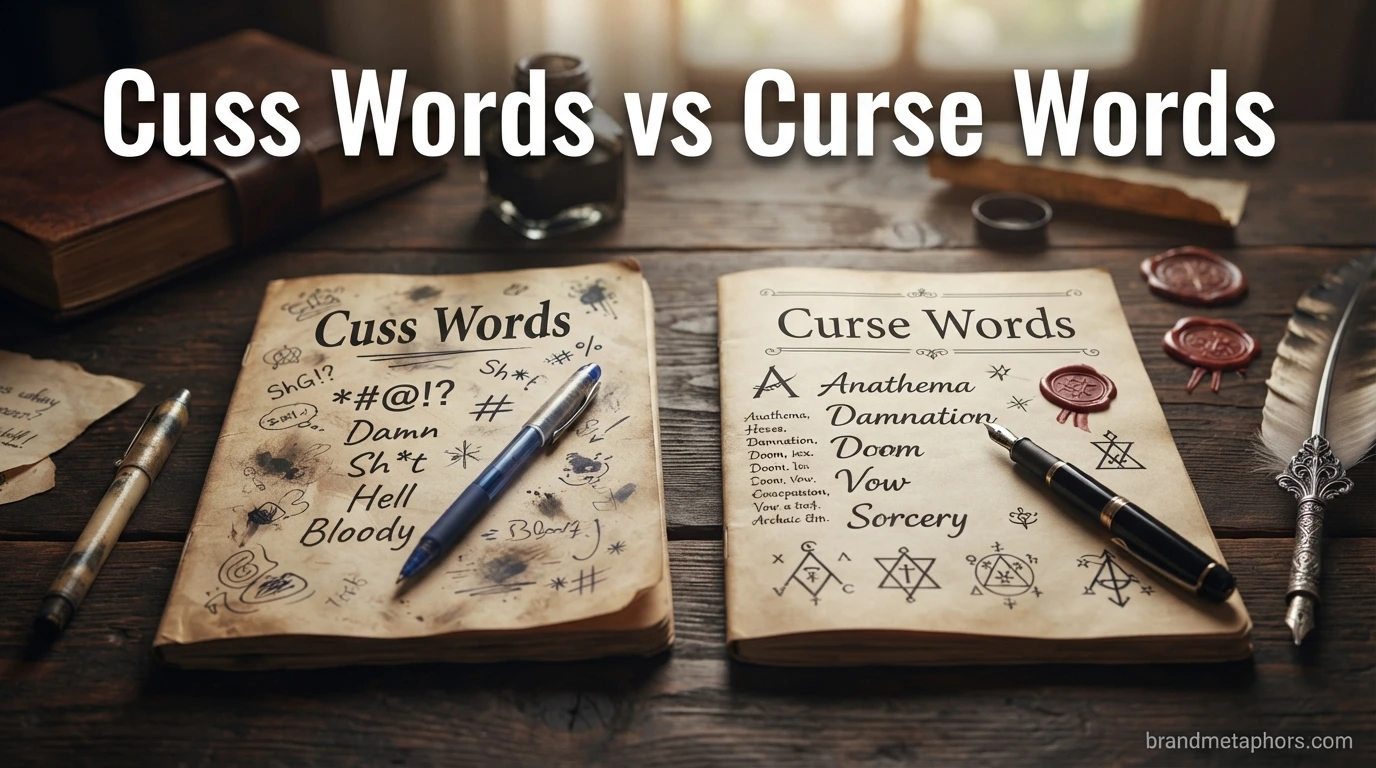 Cuss Words vs Curse Words