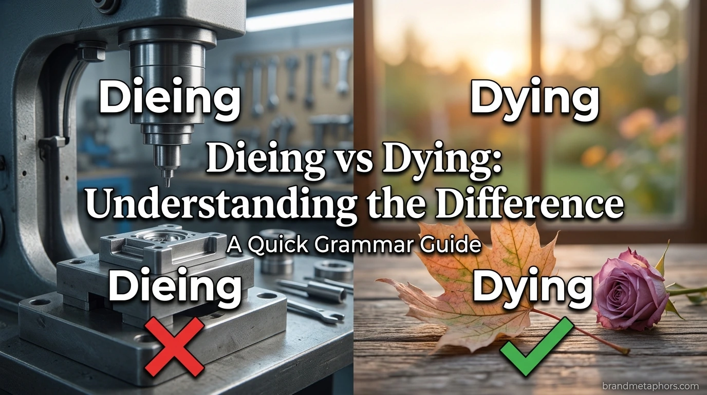 Dieing vs Dying
