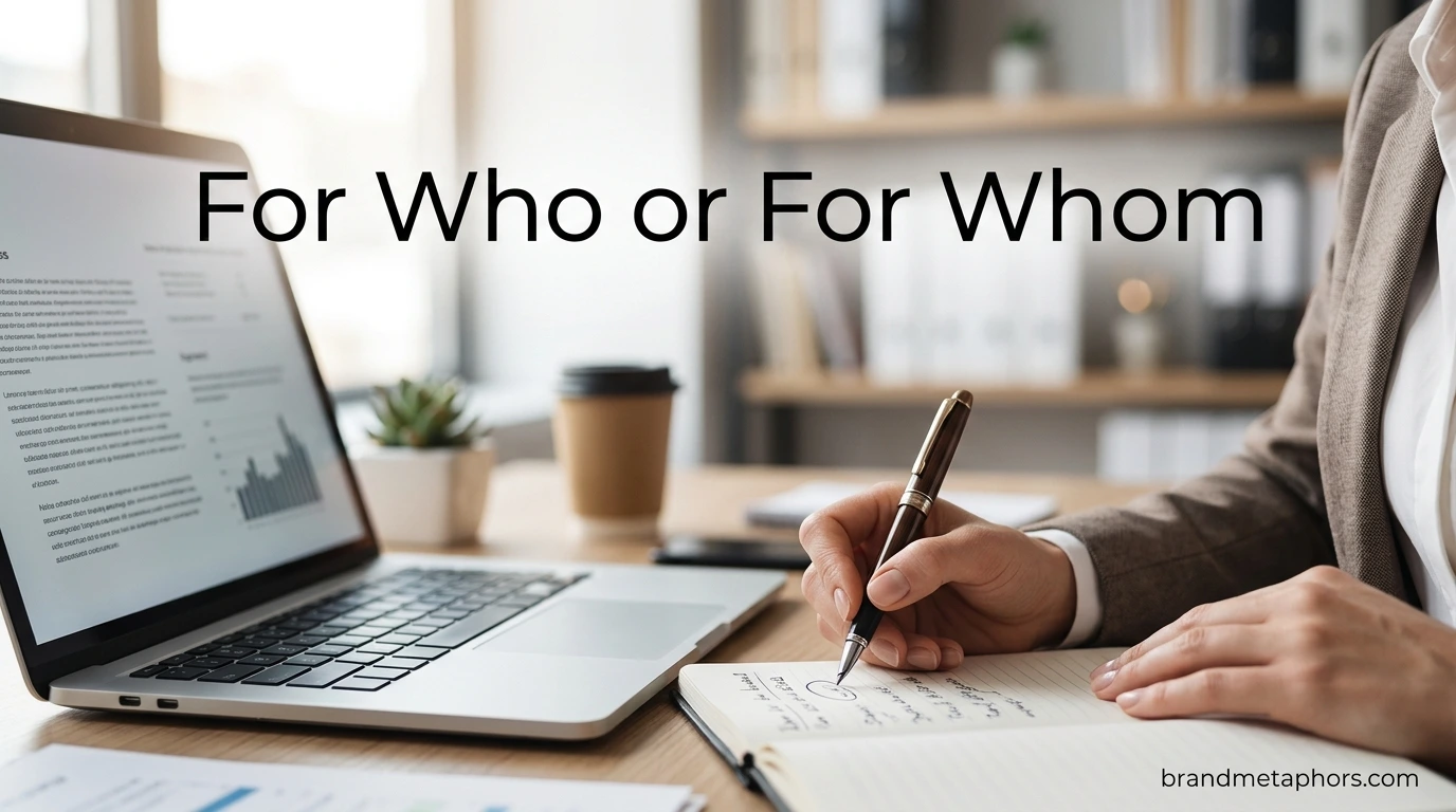 For Who or For Whom