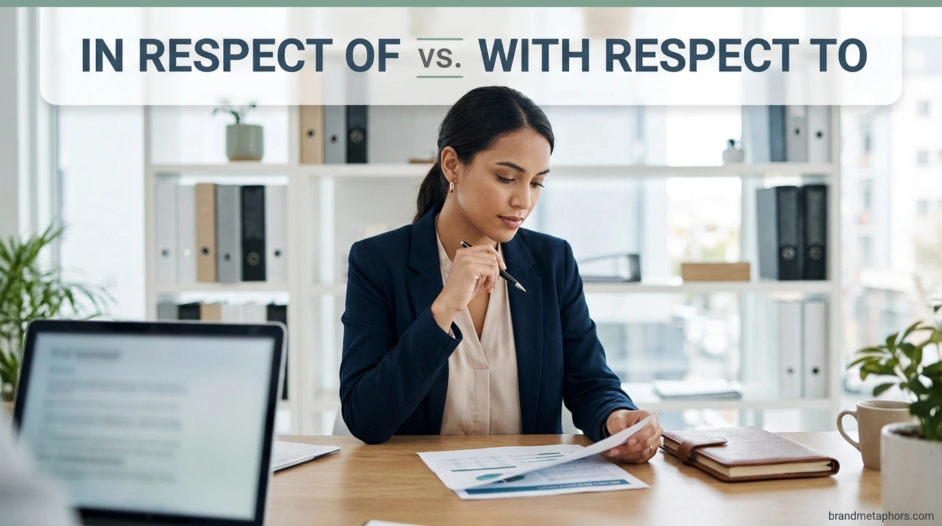 In Respect of vs With Respect To