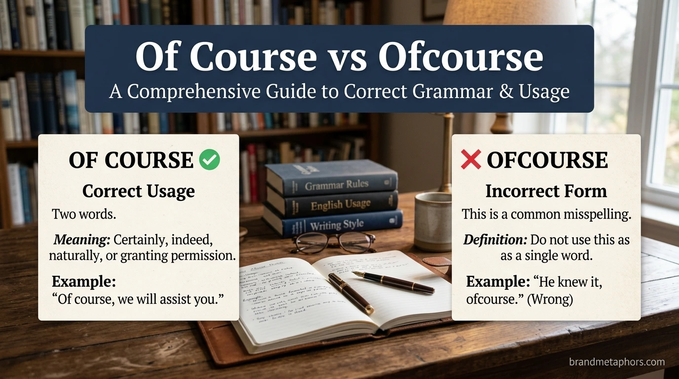 Of Course vs Ofcourse