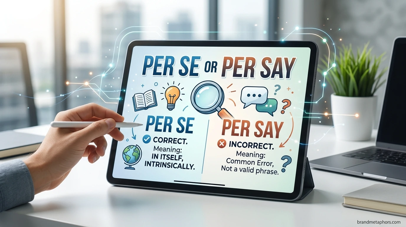 Per Se or Per Say