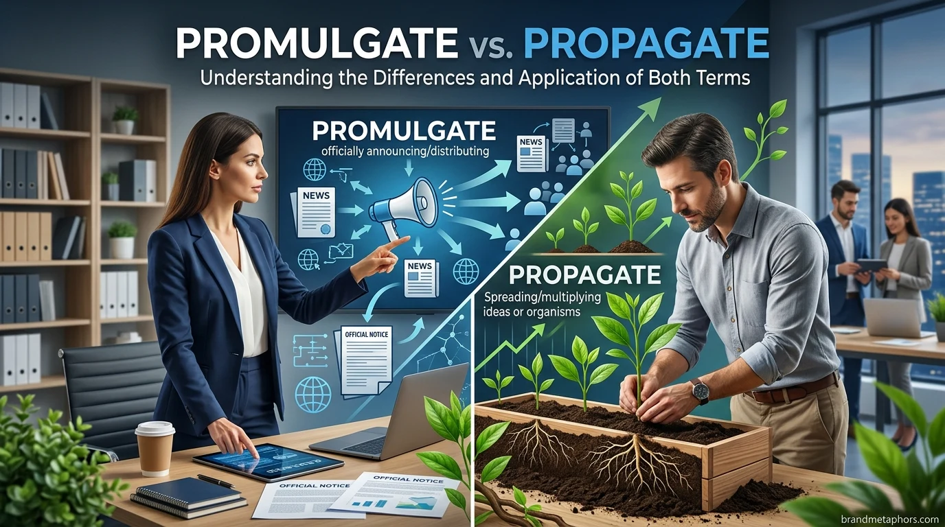 Promulgate vs Propagate