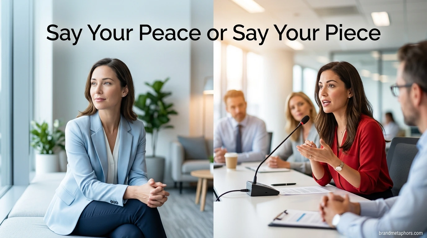 Say Your Peace or Say Your Piece