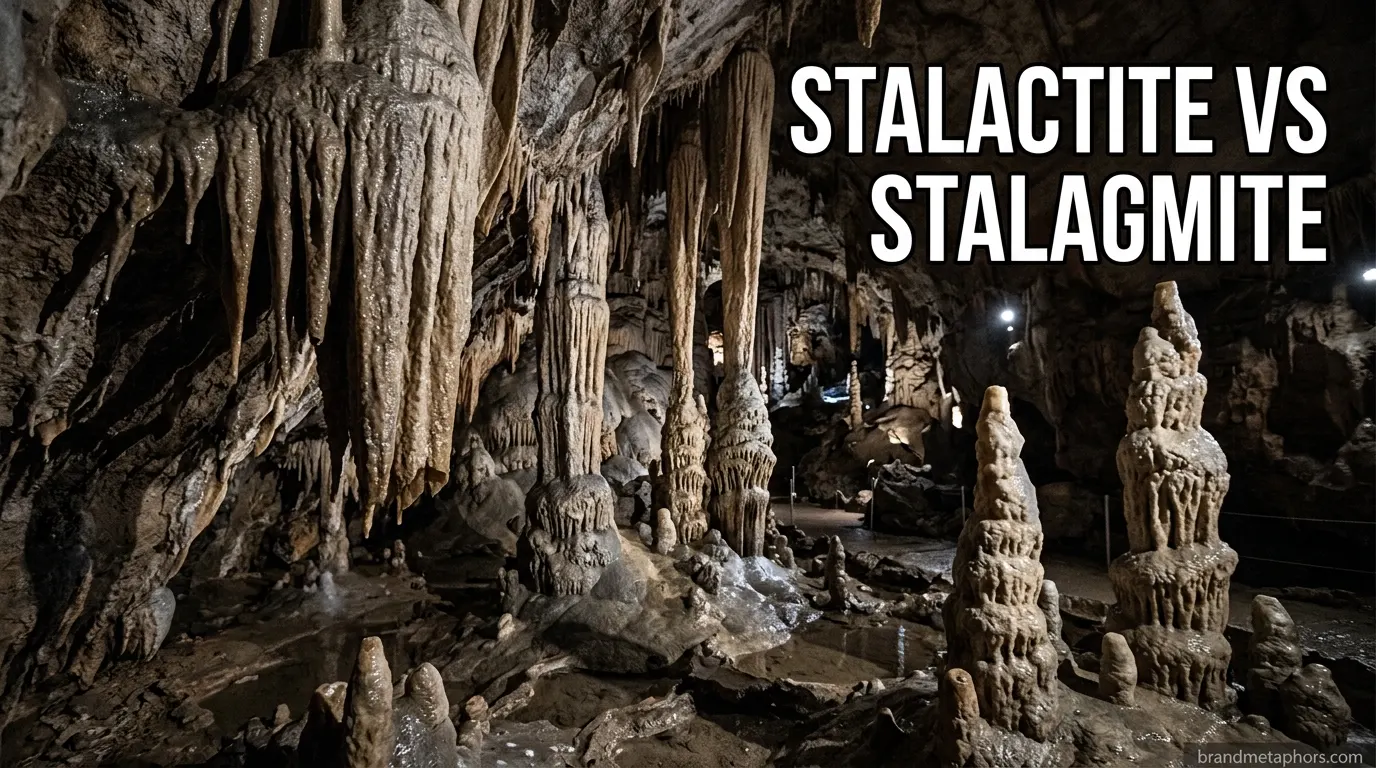 Stalactite vs Stalagmite