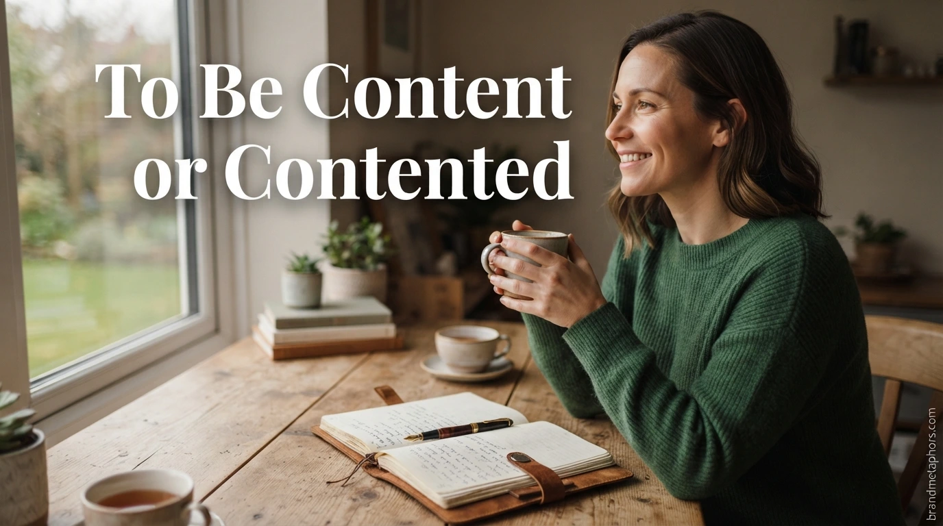 To Be Content or Contented