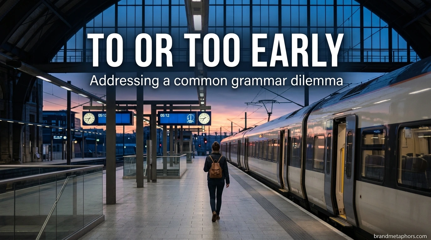 To or Too Early