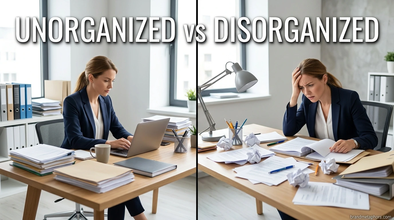 Unorganized vs Disorganized