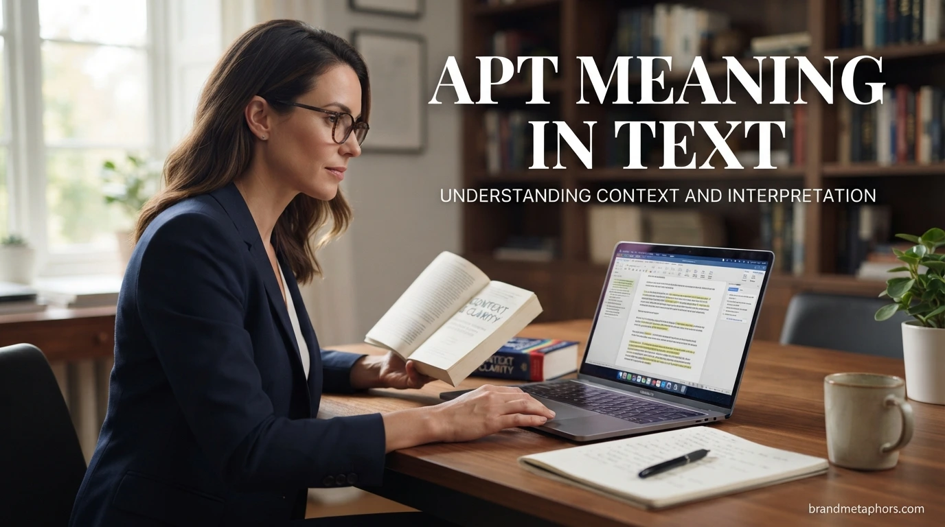 Apt Meaning in Text