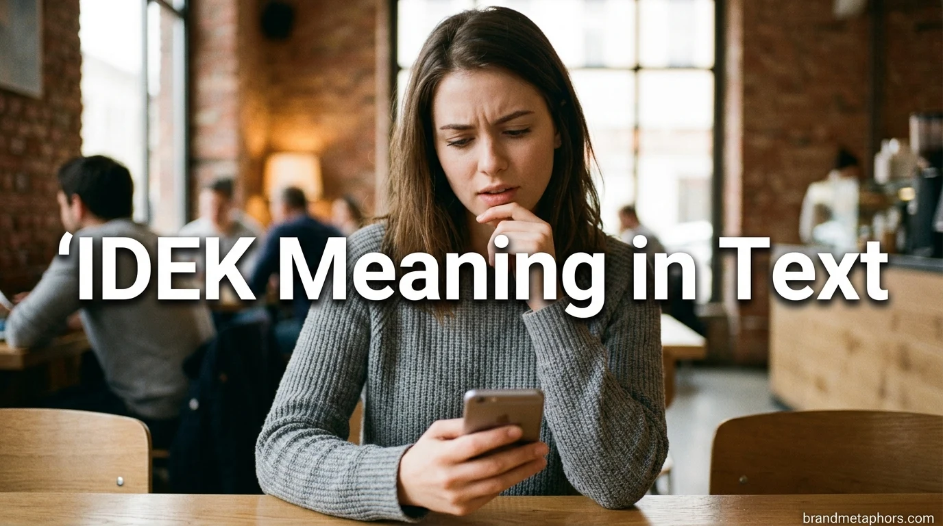 IDEK Meaning in Text